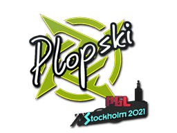 Sticker | Plopski | Stockholm 2021