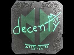 Sticker | decenty (Foil) | Austin 2025