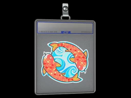 Sticker Slab | Twin Koi