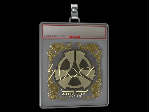 Sticker Slab | slaxz- (Gold) | Austin 2025