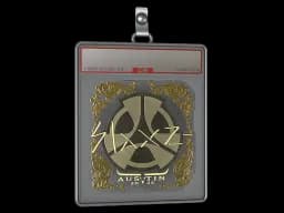 Sticker Slab | slaxz- (Gold) | Austin 2025