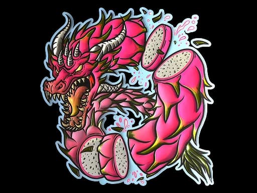 Sticker | Dragon Fruit (Foil)