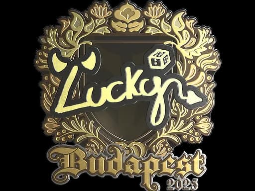 Sticker | Lucky (Gold) | Budapest 2025