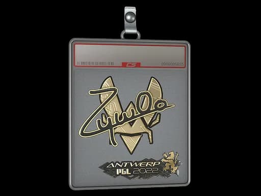 Sticker Slab | ZywOo (Gold) | Antwerp 2022