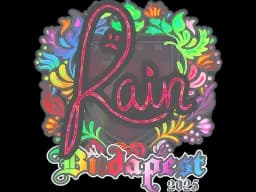 Sticker | rain (Holo) | Budapest 2025