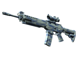 StatTrak™ SG 553 | Wave Spray (Minimal Wear)