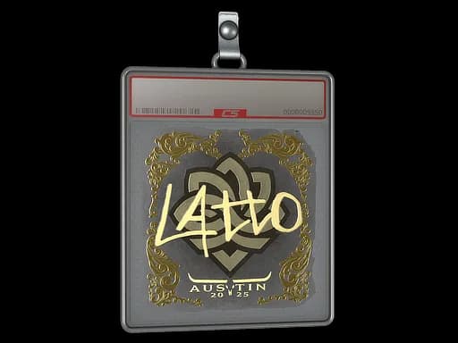 Sticker Slab | latto (Gold) | Austin 2025