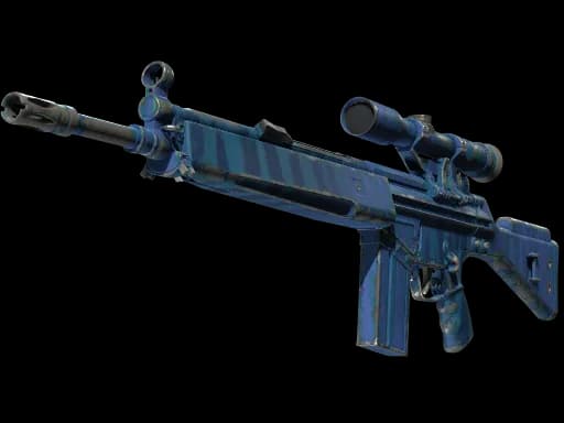 StatTrak™ G3SG1 | Azure Zebra (Field-Tested)