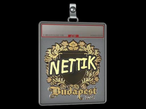 Sticker Slab | nettik (Gold) | Budapest 2025