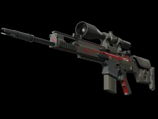 StatTrak™ SCAR-20 | Crimson Web (Battle-Scarred)