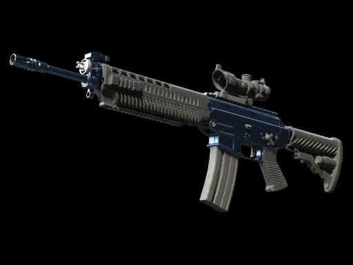 Souvenir SG 553 | Anodized Navy (Minimal Wear)