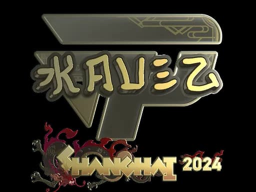 Sticker | kauez (Gold) | Shanghai 2024