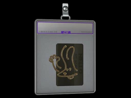 Sticker Slab | Hello FAMAS (Gold)