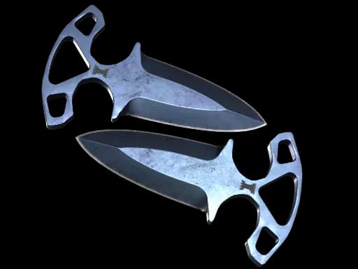 ★ StatTrak™ Shadow Daggers | Blue Steel (Battle-Scarred)