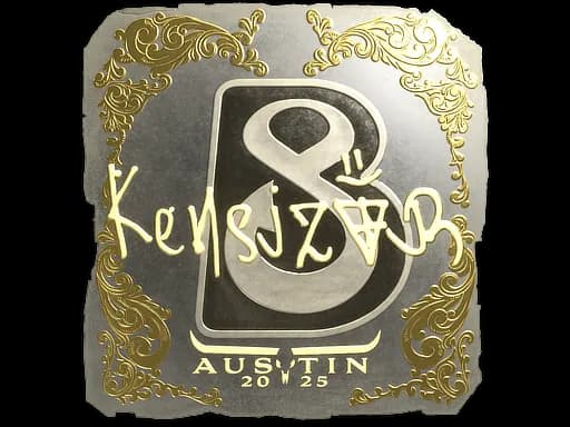 Sticker | kensizor (Gold) | Austin 2025
