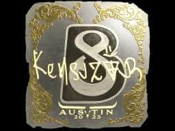 Sticker | kensizor (Gold) | Austin 2025