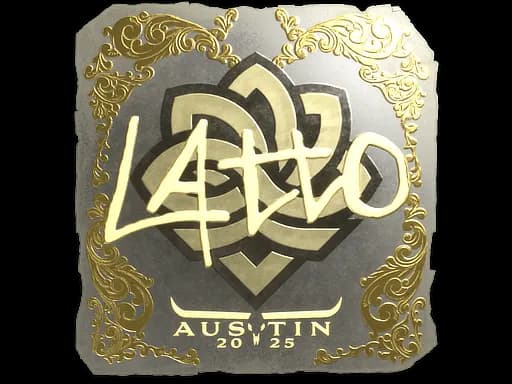 Sticker | latto (Gold) | Austin 2025