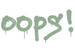 Sealed Graffiti | Oops (Cash Green)