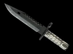 ★ StatTrak™ M9 Bayonet | Black Laminate (Well-Worn)