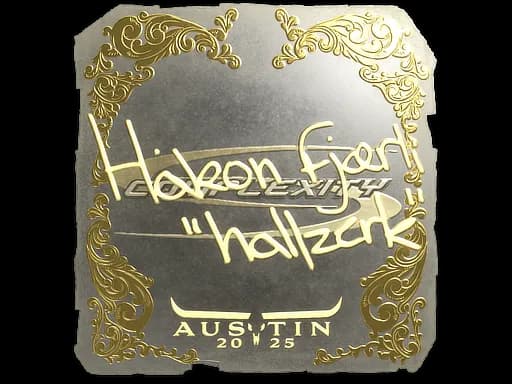 Sticker | hallzerk (Gold) | Austin 2025