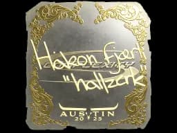 Sticker | hallzerk (Gold) | Austin 2025