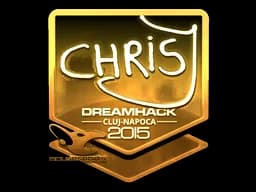 Sticker | chrisJ (Gold) | Cluj-Napoca 2015