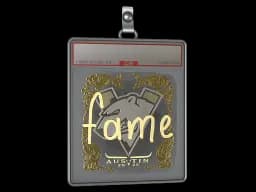 Sticker Slab | fame (Gold) | Austin 2025