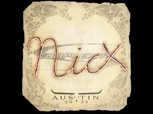 Sticker | nicx | Austin 2025