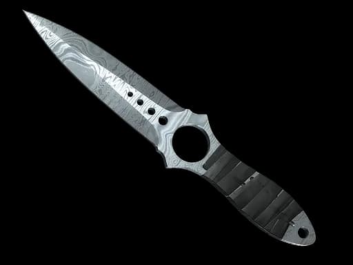 ★ Skeleton Knife | Damascus Steel (Well-Worn)