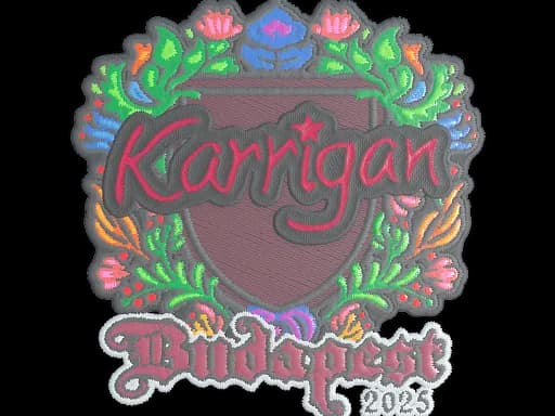 Sticker | karrigan (Embroidered) | Budapest 2025