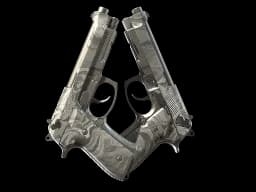 Dual Berettas | Silver Pour (Factory New)