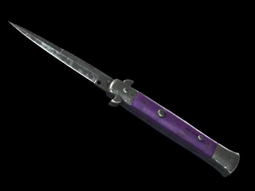 ★ Stiletto Knife | Ultraviolet (Battle-Scarred)