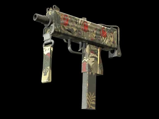 StatTrak™ MAC-10 | Monkeyflage (Battle-Scarred)