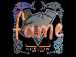 Sticker | fame (Holo) | Austin 2025