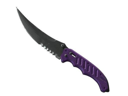 ★ StatTrak™ Flip Knife | Ultraviolet (Well-Worn)