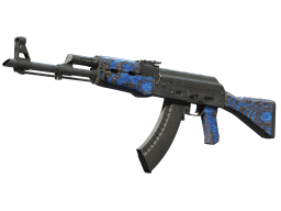 StatTrak™ AK-47 | Blue Laminate (Well-Worn)
