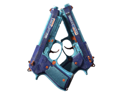 Dual Berettas | Hydro Strike (Battle-Scarred)