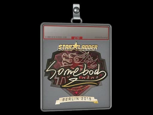 Sticker Slab | somebody (Gold) | Berlin 2019