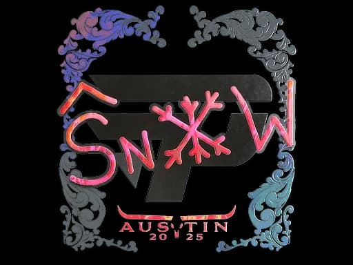 Sticker | snow (Holo) | Austin 2025