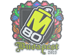 Sticker | M80 (Embroidered) | Budapest 2025