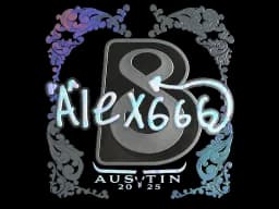 Sticker | alex666 (Holo) | Austin 2025