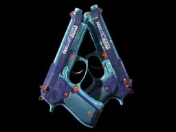 StatTrak™ Dual Berettas | Hydro Strike (Battle-Scarred)