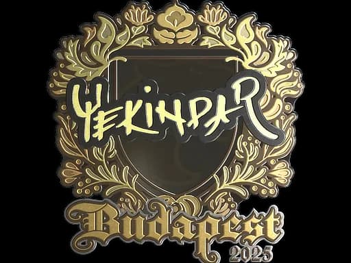 Sticker | YEKINDAR (Gold) | Budapest 2025