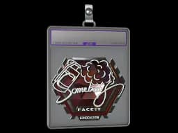 Sticker Slab | somebody (Foil) | London 2018