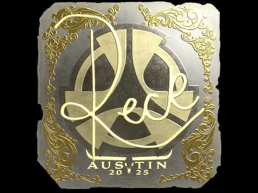 Sticker | reck (Gold) | Austin 2025