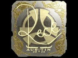 Sticker | reck (Gold) | Austin 2025