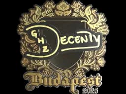 Sticker | decenty (Gold) | Budapest 2025