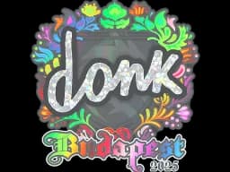 Sticker | donk (Holo) | Budapest 2025