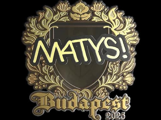 Sticker | MATYS (Gold) | Budapest 2025