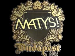 Sticker | MATYS (Gold) | Budapest 2025